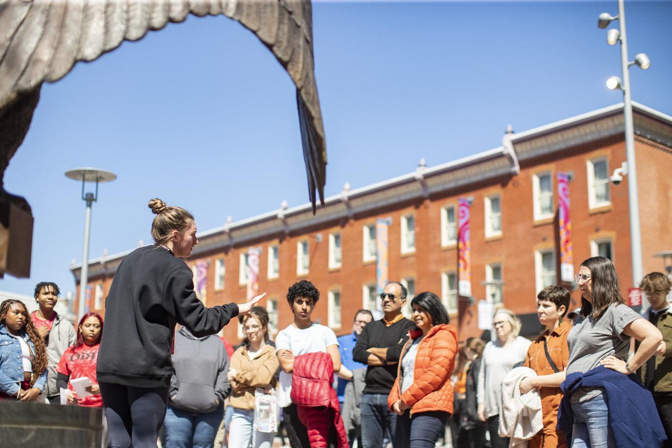 An image of a Temple campus tour.